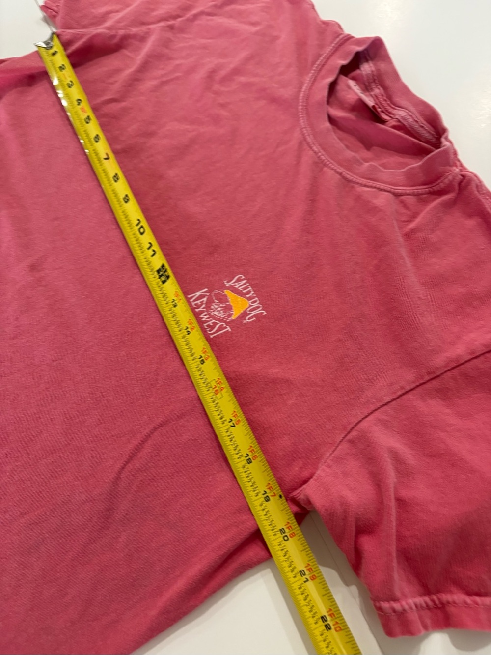 Comfort Colors Salmon Pink Short Sleeve Tee, Salty Dog Key West - Picture 5 of 10